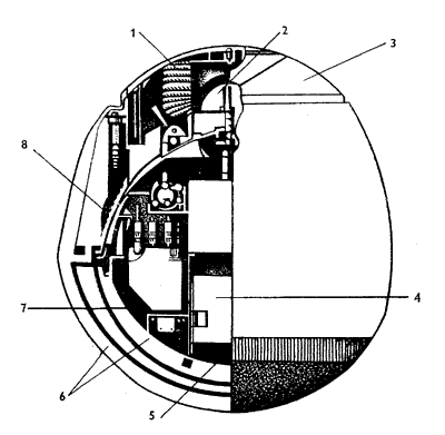 Рис.4. Спускаемый аппарат станции «Венера-8»