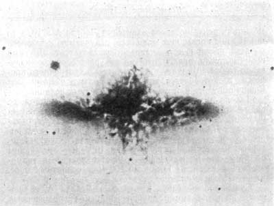 Фиг.7. Взрывающаяся галактика М82.